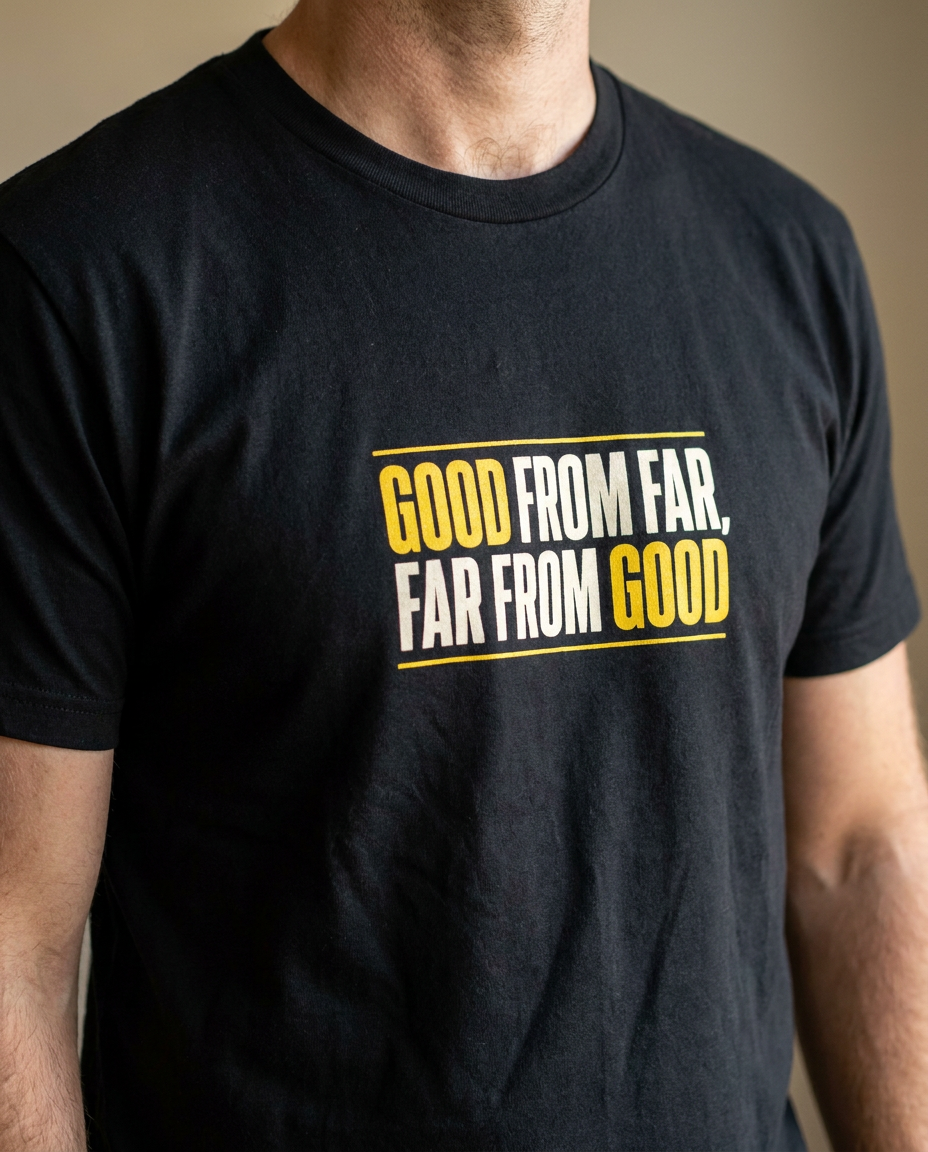 Good from Far, Far from Good TEE