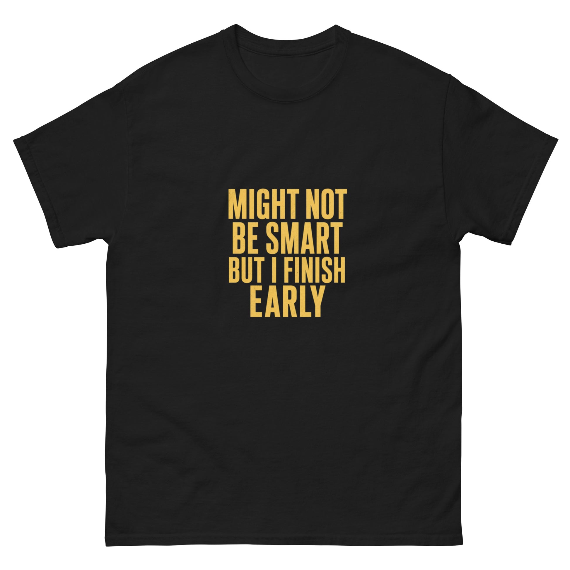 Might Not Be Smart tee - Black mockup