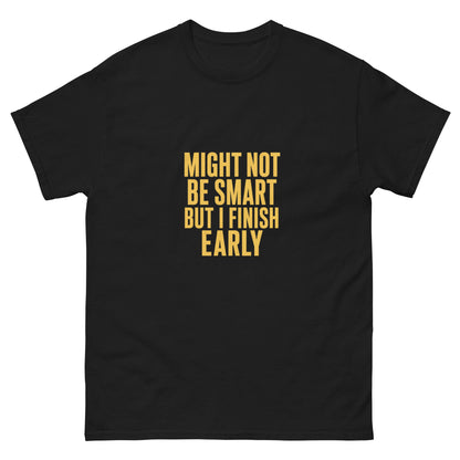 Might Not Be Smart tee - Black mockup