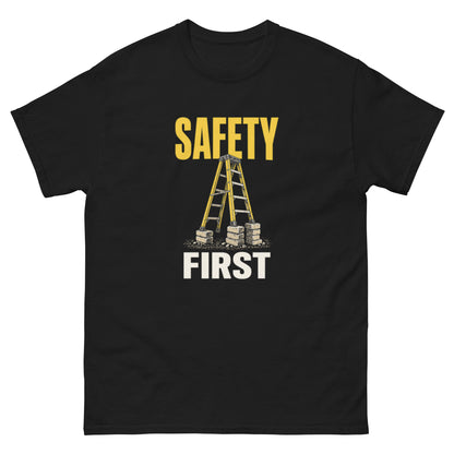 Safety First tee - Black mockup